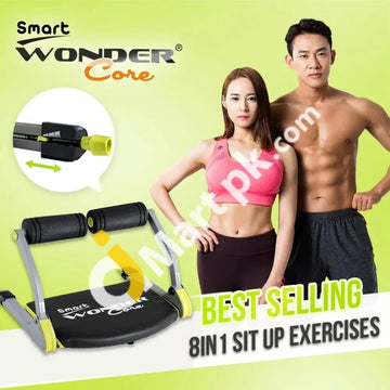 Wonder Core Smart Fitness Equipment Cardio + Muscle Building Exercises Compact & Portable With